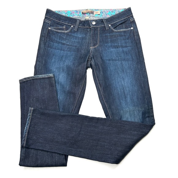 PAIGE Denim - PAIGE | Skyline Dark Wash Flap Pocket Jeans Size 27